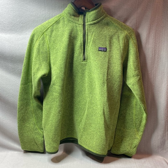 Patagonia heater green 1/4 zip pull over size medium - Picture 1 of 3